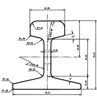 Рельс легкий GB 15KG