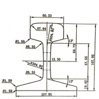 Рельс легкий GB 30KG